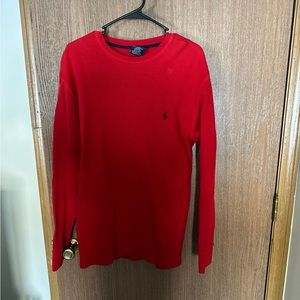 Mens red polo Ralph Lauren crewneck. Size large